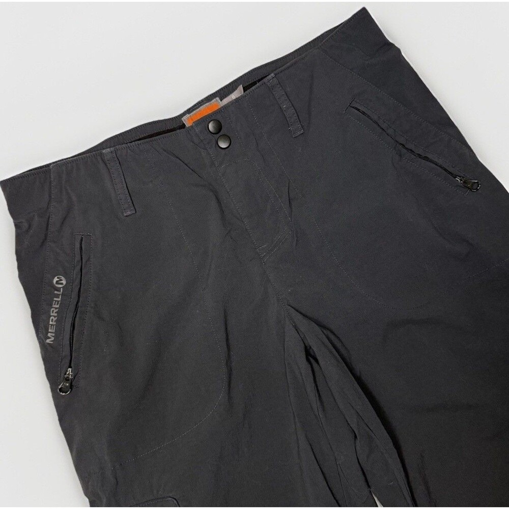 Merrell Black Capri Nylon Outdoor Cropped Pants Womens 8 Hiking Pants Size 8